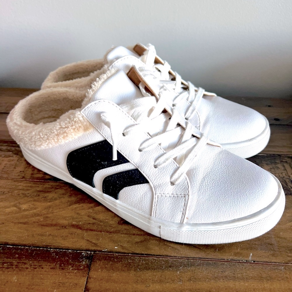 Dolce Vida Faux Shearling Slip On Sneakers
